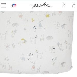Pehr Organic Cotton Crib Sheet in Magical Forest Print